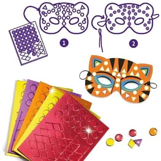 Bastel dir deine eigenen Dschungeltiermasken