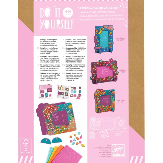 DIY Bastle dir selbst Mosaik-Fotorahmen Feen