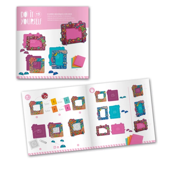 DIY Bastle dir selbst Mosaik-Fotorahmen Feen