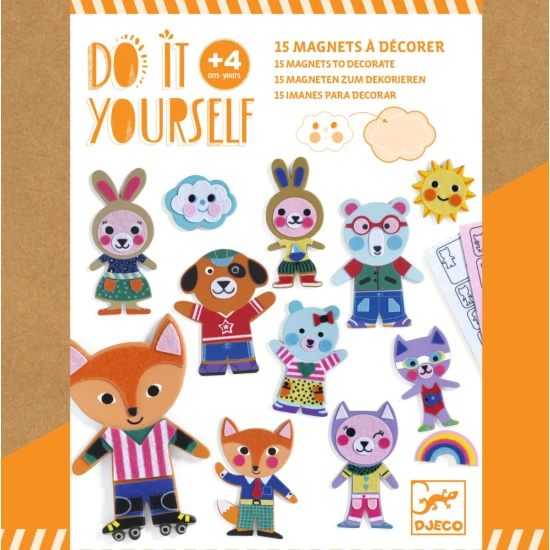 Kreativ-Set zum Dekorieren von Tieren: Mosaik- und Filzaufkleber mit 3D-Effekt