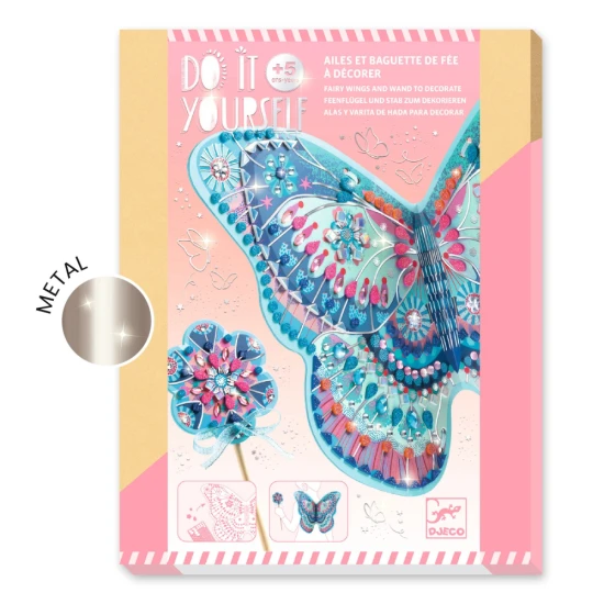 Basteln Sie Ihre eigenen Feenflügel und Ihren eigenen Zauberstab – ein Spaß für kleine Feen!