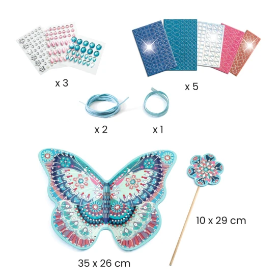 Basteln Sie Ihre eigenen Feenflügel und Ihren eigenen Zauberstab – ein Spaß für kleine Feen!