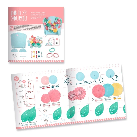 DIY Bastelset Blumenhalskette zum Selbermachen