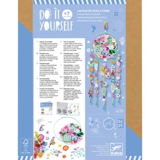 Selbermachen: Sonnenschutzvorhang mit Vogelmotiv