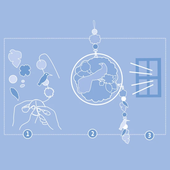 Selbermachen: Sonnenschutzvorhang mit Vogelmotiv