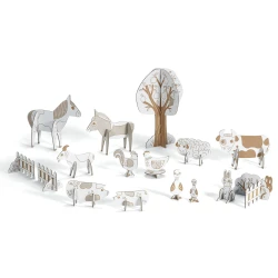 3D-Kreativset aus Pappe Bauernhof