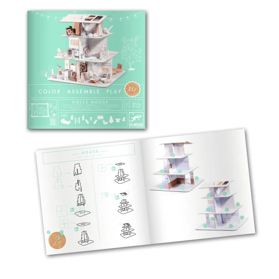 DIY Bastelset Puppenhaus zum Selbermachen