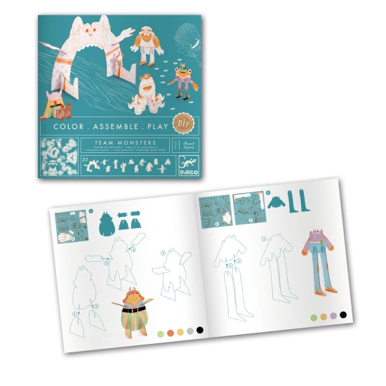 3D-Kreativteam aus Pappe – Monster