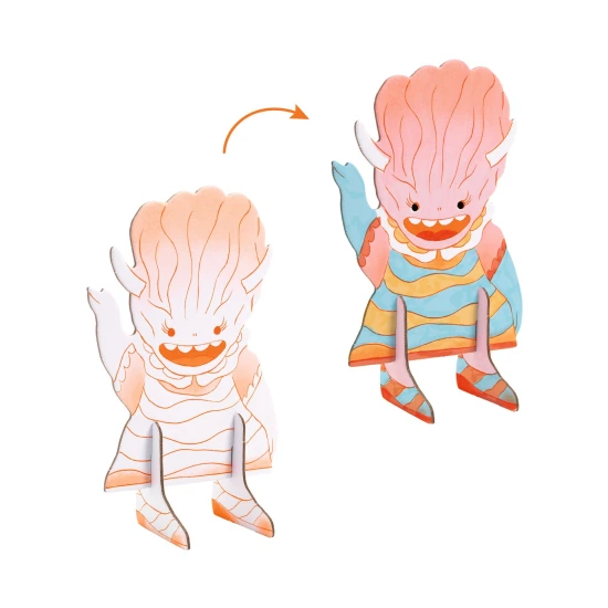 3D-Kreativteam aus Pappe – Monster