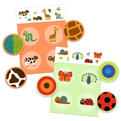 Zuordnungsspiel Feder und Fell