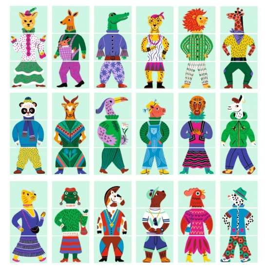 Modanimo für Kinder – ein Faltspiel mit bunten Formen zur Entwicklung von Logik und Kreativität