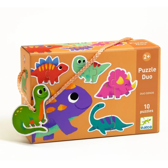 Puzzle Duo Dinosaurier Djeco 