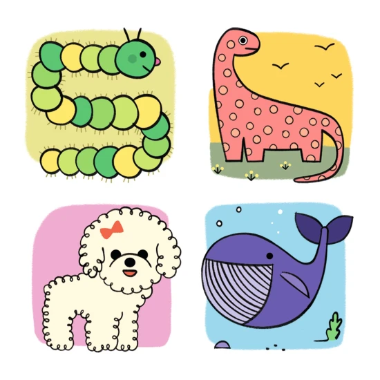 Schritt-für-Schritt-Malanleitung für ein Lama und seine Freunde