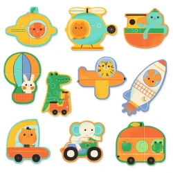 Puzzle Duo Verkehrsmittel 10 Teile