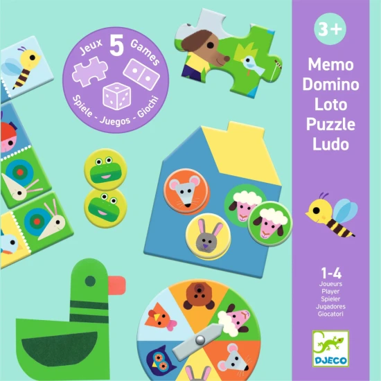 Auf dem Bauernhof Spiel 5in1 – Lernspiele für Kinder mit Tieren und Bauernhof