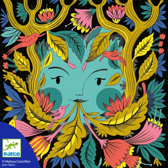 3D-Kunstset Fantastischer Wald