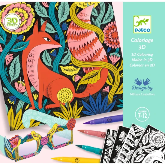 3D-Kunstset Fantastischer Wald