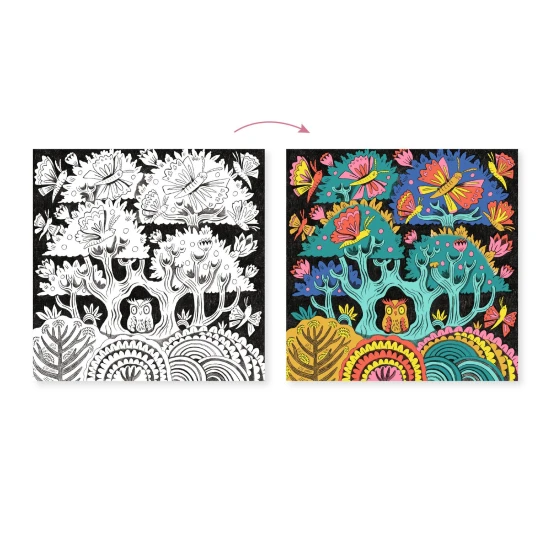 3D-Kunstset Fantastischer Wald