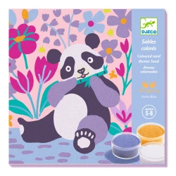 Gestalten mit farbigem Sand Samtpfoten