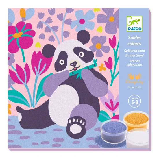 Gestalten mit farbigem Sand Samtpfoten