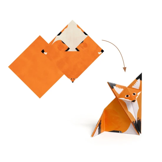 Djeco Origami Wald Tiere aus Papier