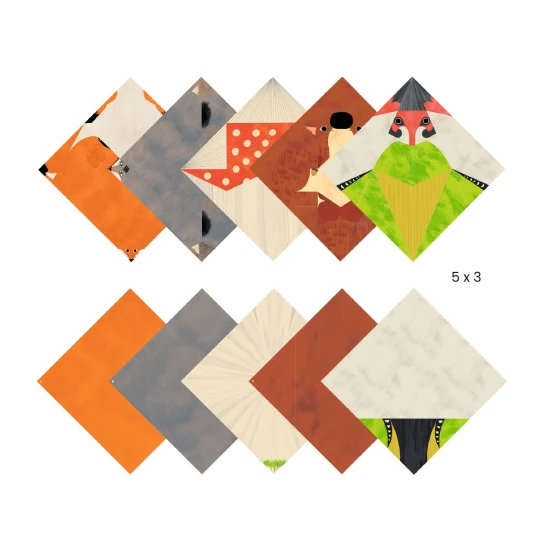 Djeco Origami Wald Tiere aus Papier