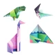 Origami-Dinosaurier