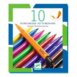 Doppelseitige Pinselmarker, klassische Farben, 10 Stück