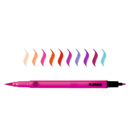 Doppelseitige Pinselstifte, sanfte Farben, 10 Stück