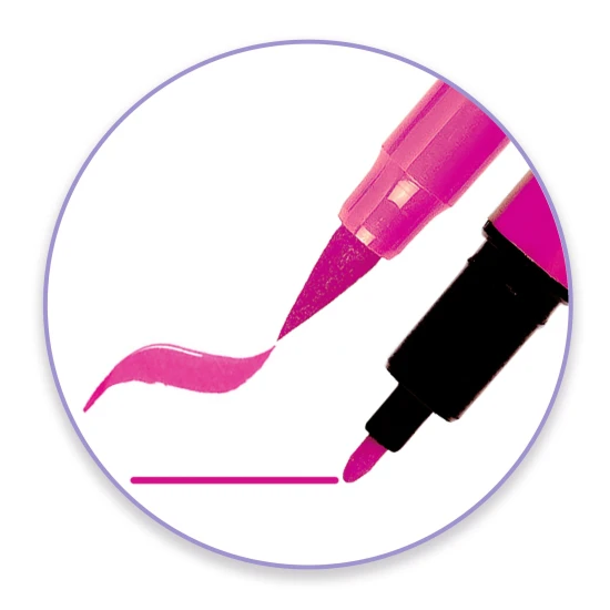 Doppelseitige Pinselstifte, sanfte Farben, 10 Stück