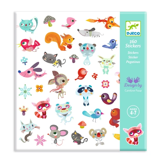 Aufkleber Kleine Freunde 160 Stk Djeco 