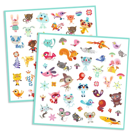 Aufkleber Kleine Freunde 160 Stk Djeco 