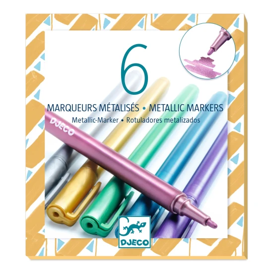 Metallic-Marker, 6 Stück