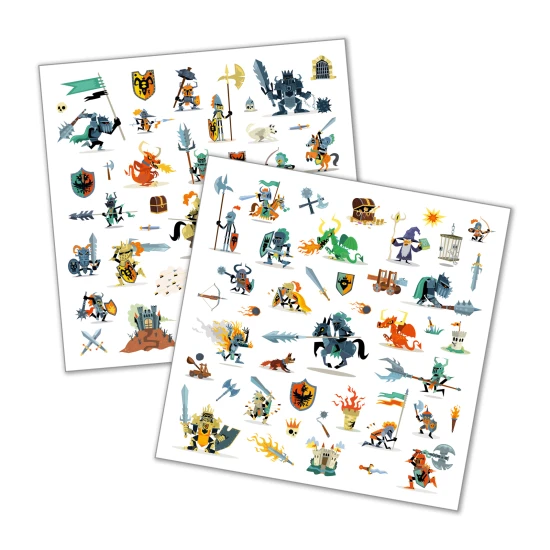 Ritter-Aufkleber, 160 Stück