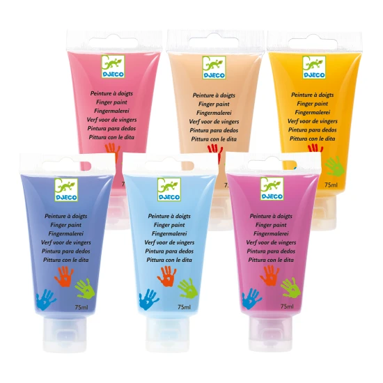 Märchenhafte Fingerfarben in der Tube, 6 Stück