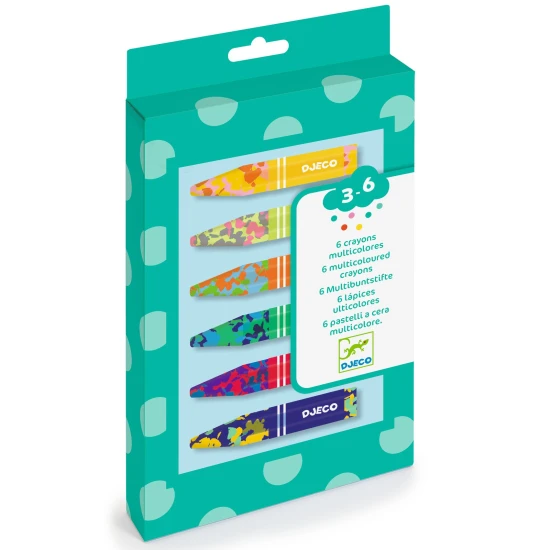 Dreifarbige Buntstifte (6 Stück)