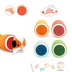 Selbstfeuchtende Stempel Gartentiere