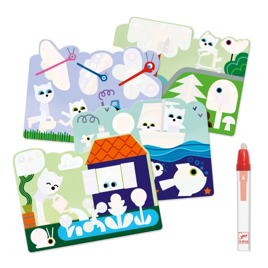 Versteckt im Garten: magische Aquarellmalerei