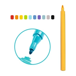 Filzstifte in Regenbogenfarben, 10 Stück