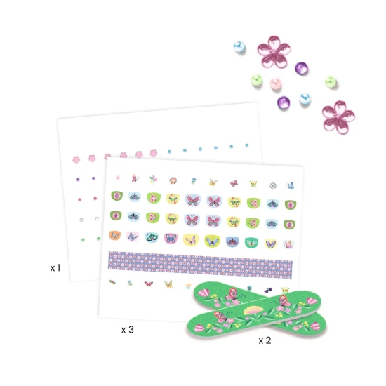 Schmetterlings-Nagelsticker Djeco