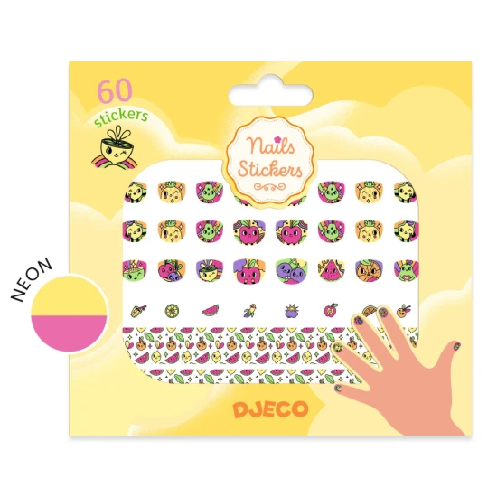 Nagelsticker-Set für Kinder mit fröhlichen Motiven – aufkleben, andrücken, fertig!