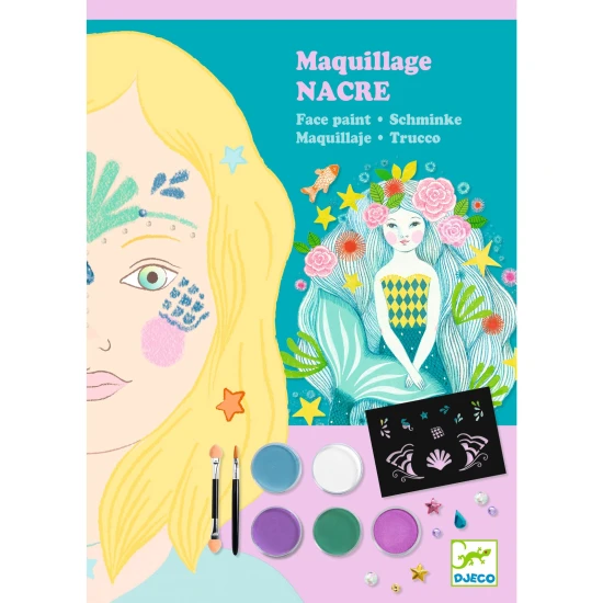 Perlmuttfarbene Gesichtsbemalung