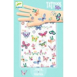 Temporäre Tattoos Glitzer-Schmetterlinge