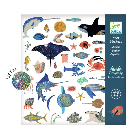 Ozean-Aufkleber, 160 Stück