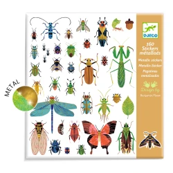 Metallische Insektenaufkleber, 160 Stück