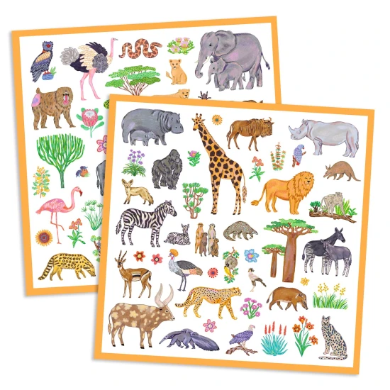 Aufkleber Kenia 160 Stk Djeco 