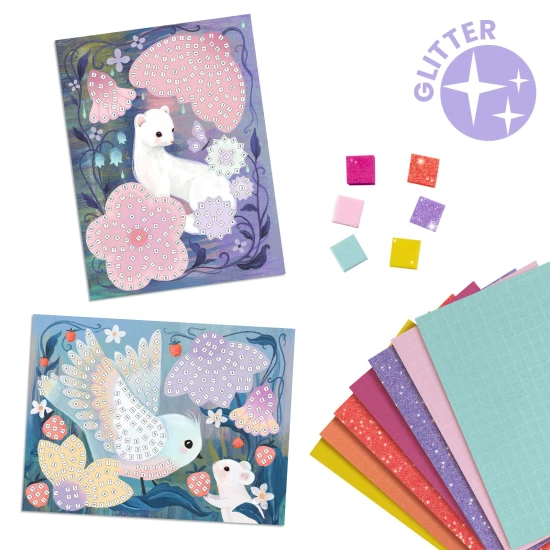 Schaummosaikwald nach Zahlen gestalten