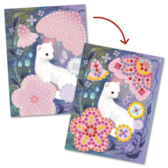 Schaummosaikwald nach Zahlen gestalten