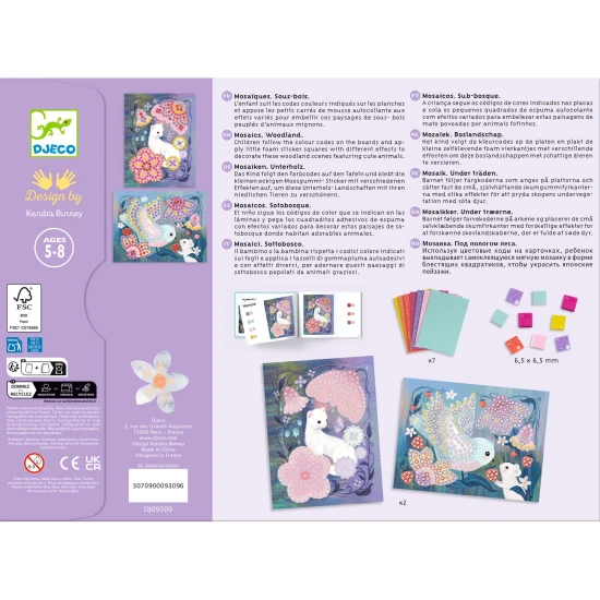 Schaummosaikwald nach Zahlen gestalten