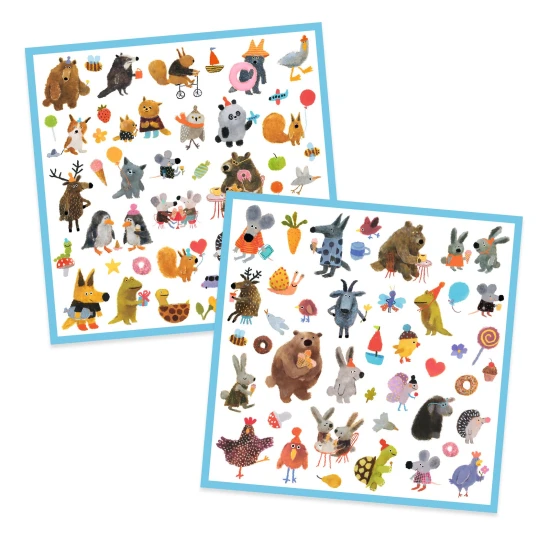 Shaggy Friends Aufkleber, 160 Stück